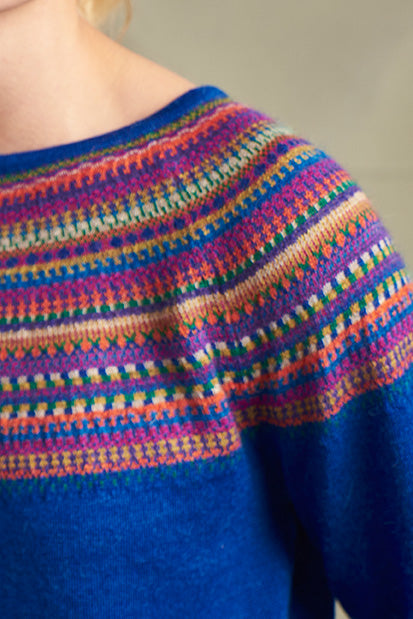 Suéter Taupa Baby Alpaca Color Azul