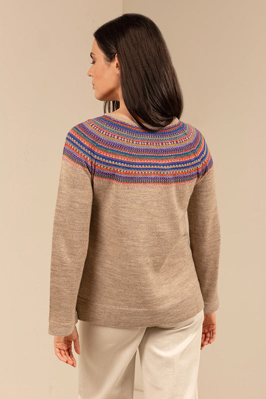 Suéter Taupa Baby Alpaca Color Arena