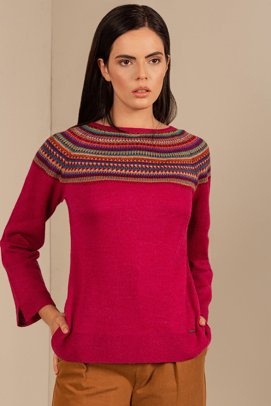 Suéter Taupa Baby Alpaca Color Kiss