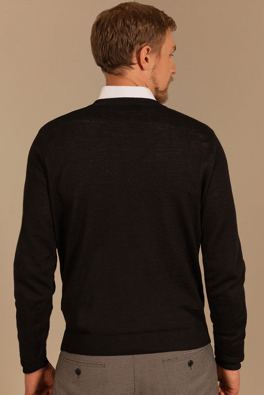 Suéter Theo Royal Alpaca Color Negro