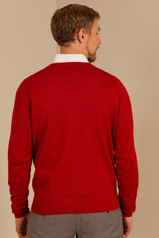 Suéter Theo Royal Alpaca Color Rojo