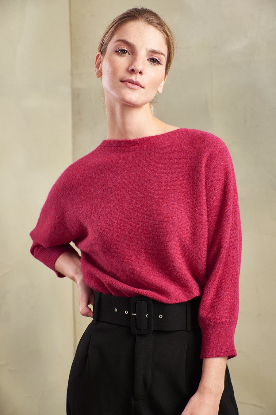 Tabbetha Sweater Baby Alpaca Color Cadmio
