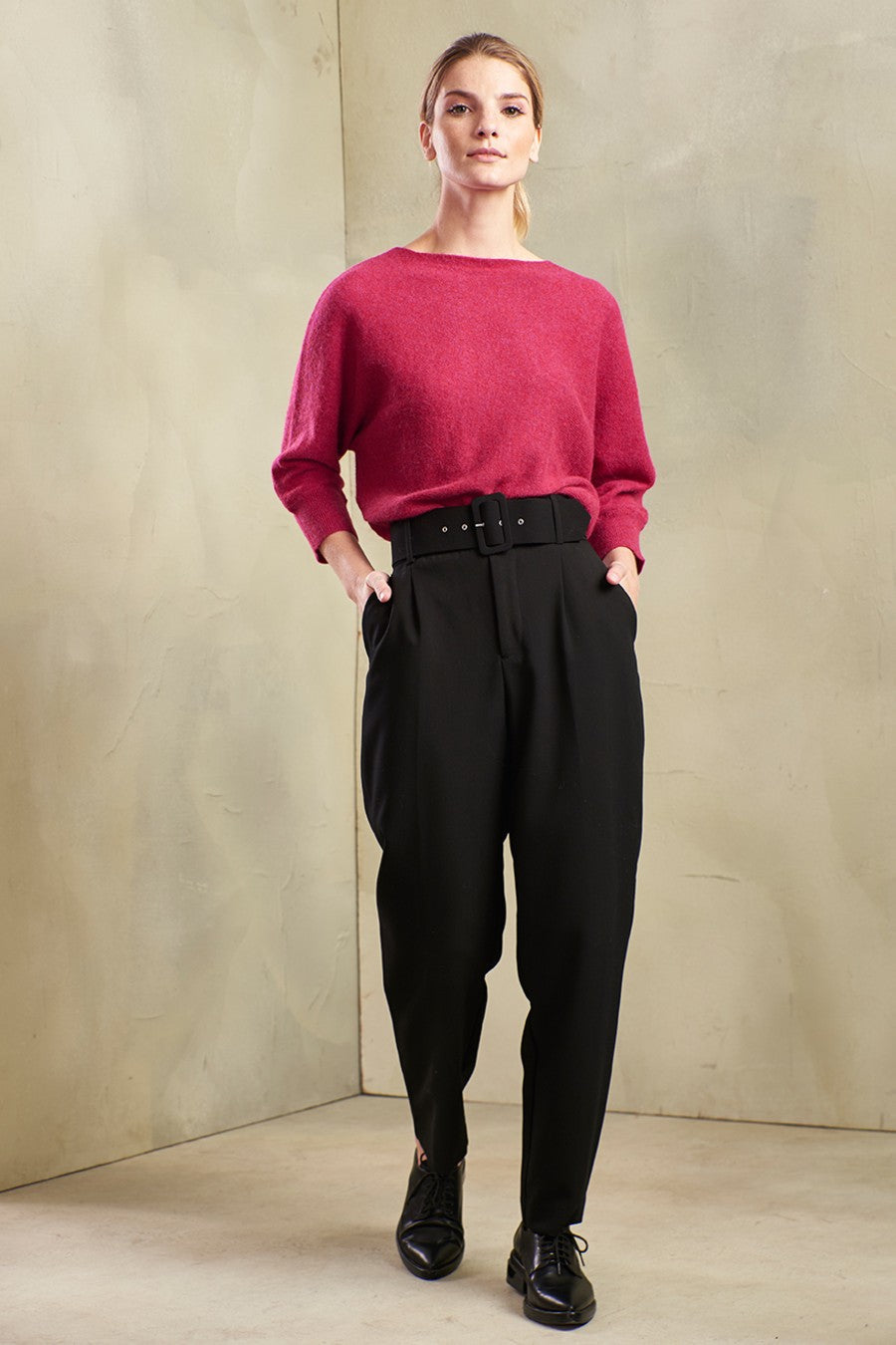 Tabbetha Sweater Baby Alpaca Color Cadmio