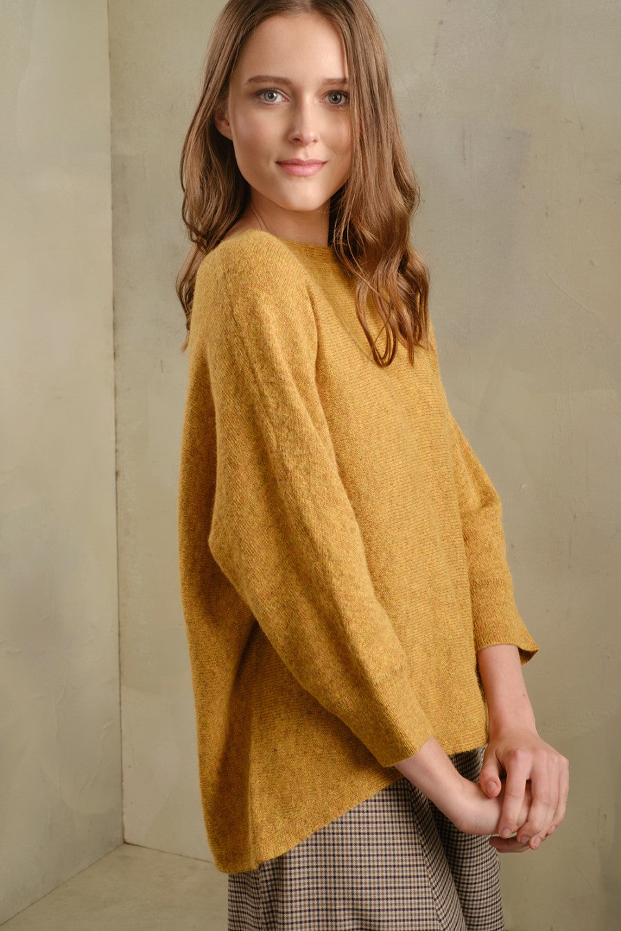 Tabbetha Sweater Baby Alpaca Color Oropel