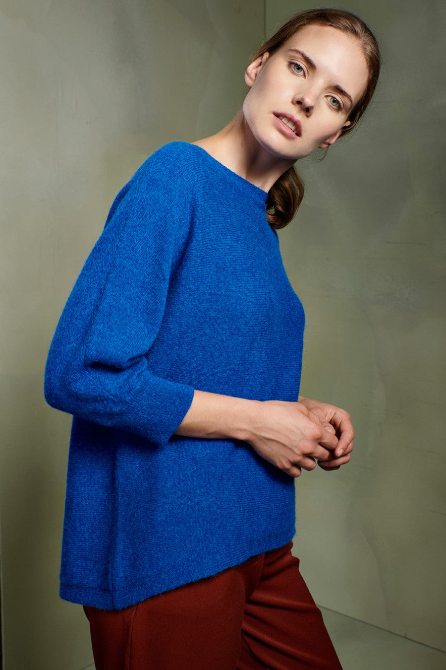 Tabbetha Sweater Baby Alpaca Color Mykonos