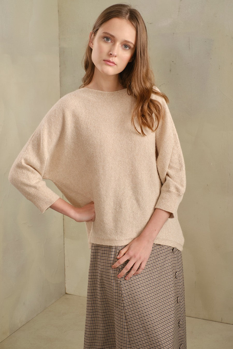 Tabbetha Sweater Baby Alpaca Color Mastic