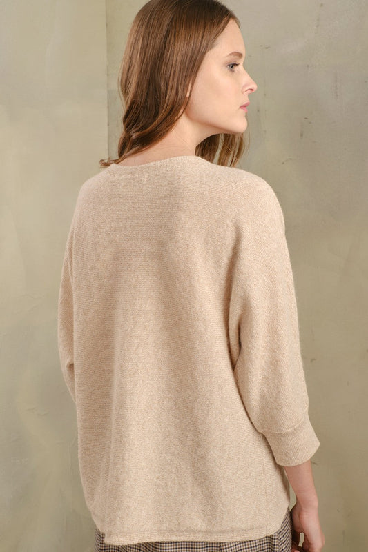 Suéter Tabbetha Baby Alpaca Color Masilla