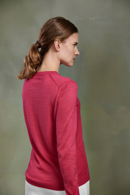 Suéter Alexia Baby Alpaca Color Super Rosa