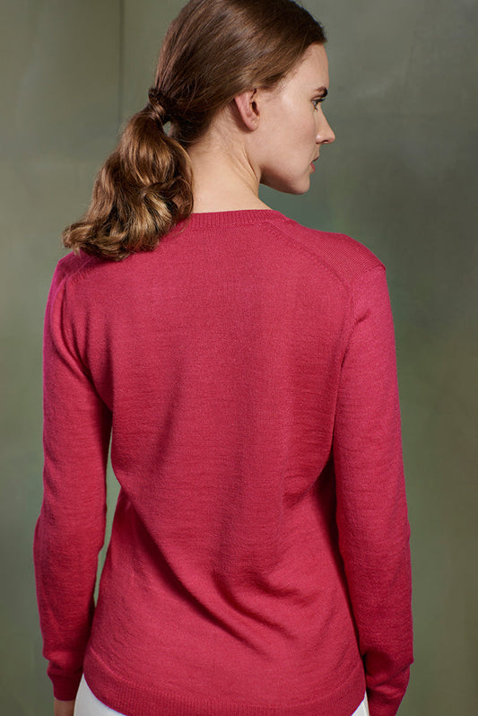 Suéter Alicia Baby Alpaca Color Super Rosa