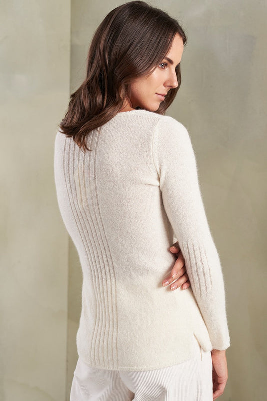 Suéter Rosalie Baby Alpaca Color Crudo