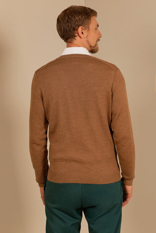 Suéter Alan Baby Alpaca Color Camel