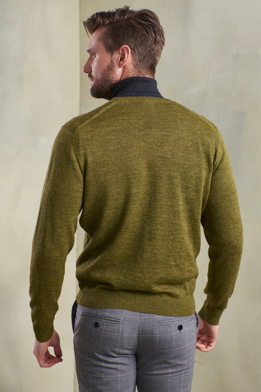 Suéter Alan Baby Alpaca Color Aguacate
