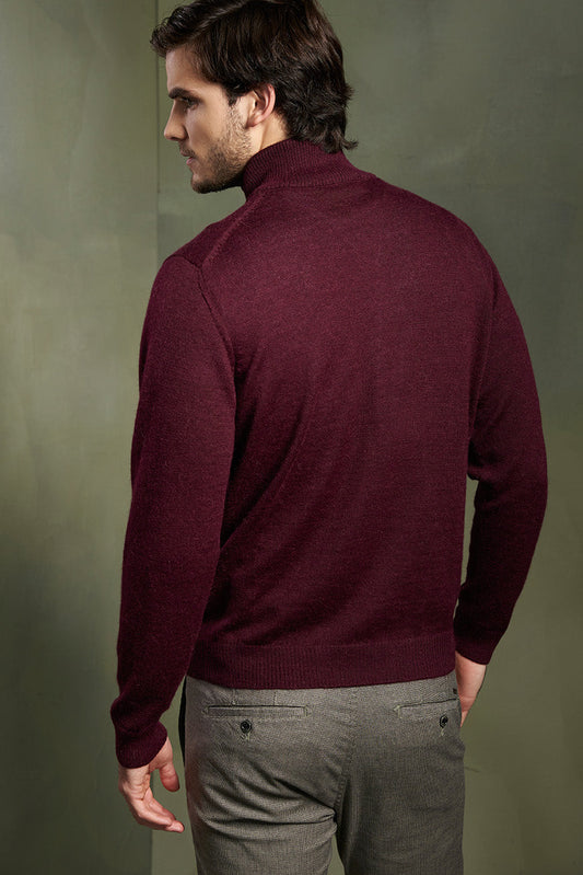 Suéter Albert Baby Alpaca Color Mora