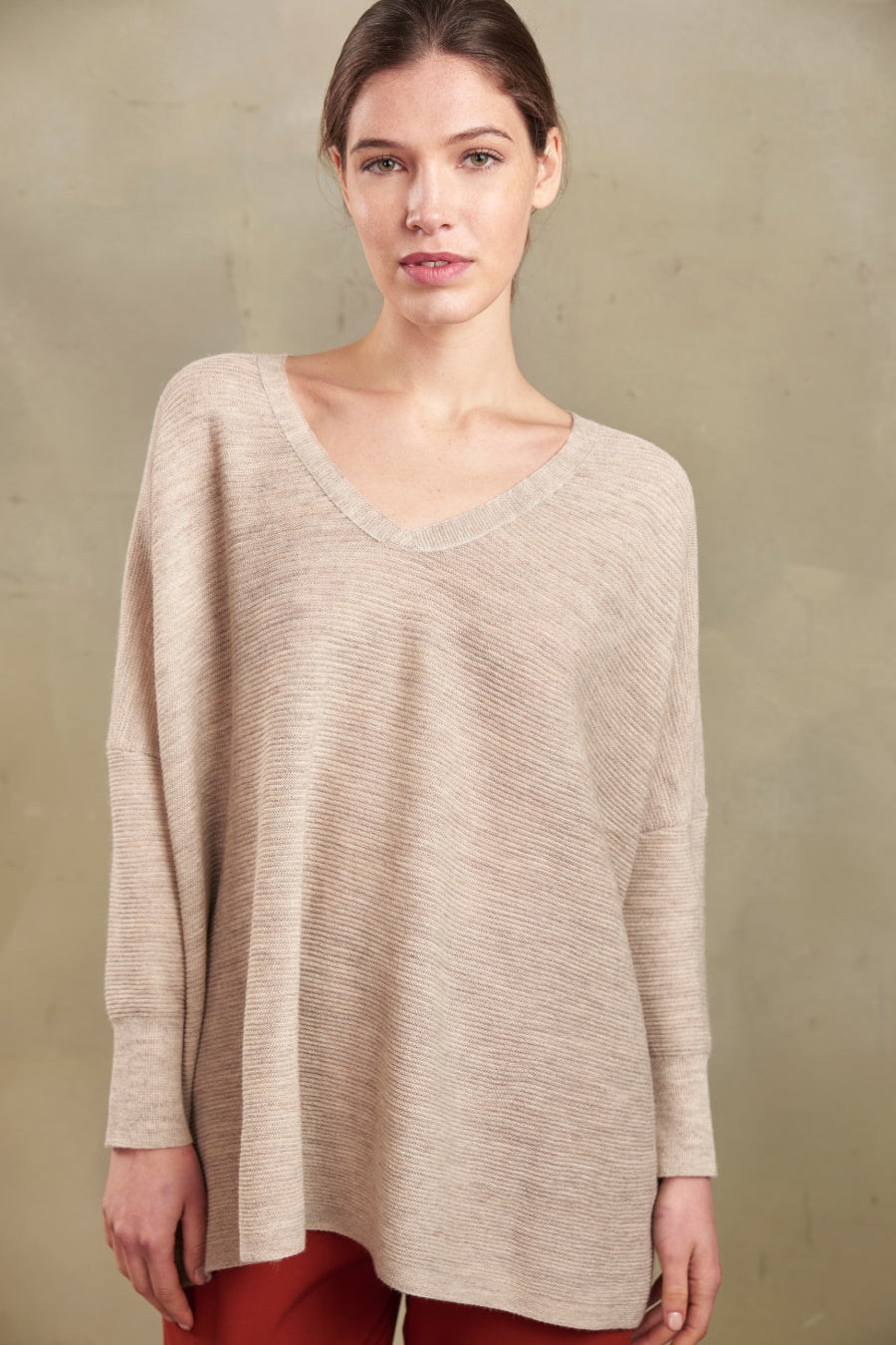 Talisman Sweater Baby Alpaca Color Canvas