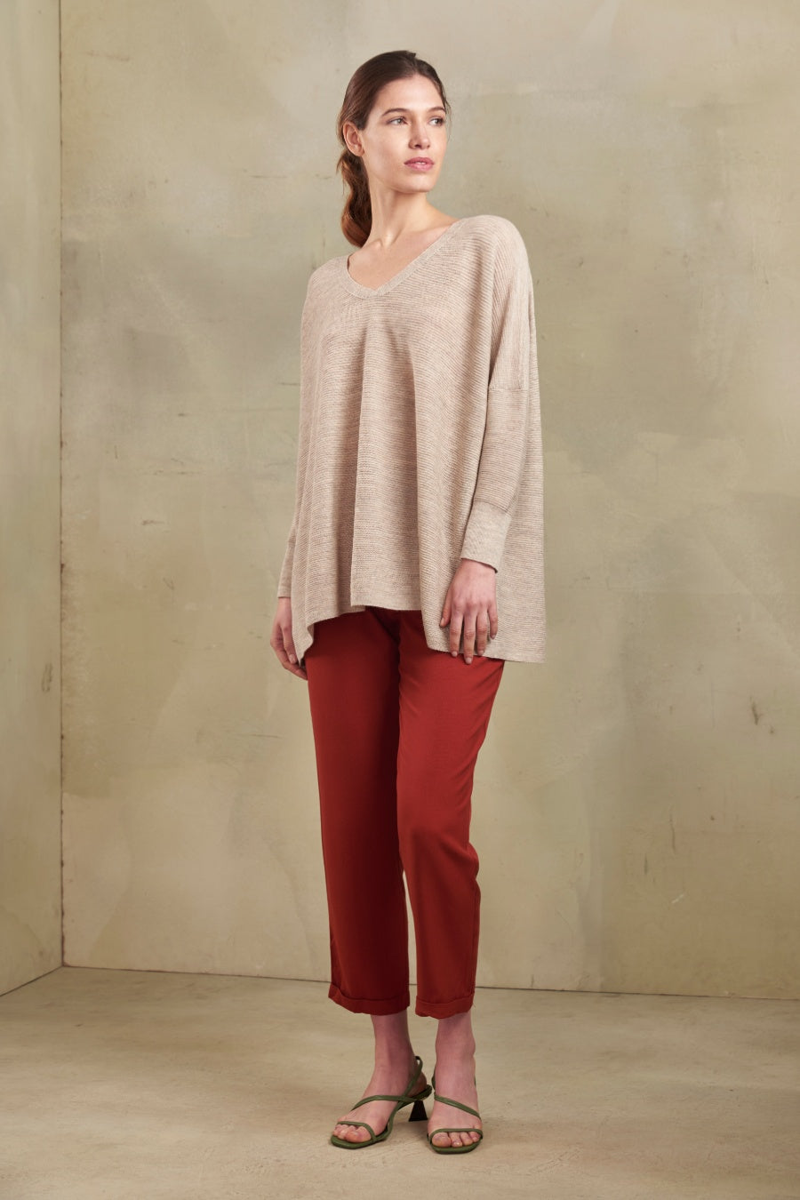 Talisman Sweater Baby Alpaca Color Canvas