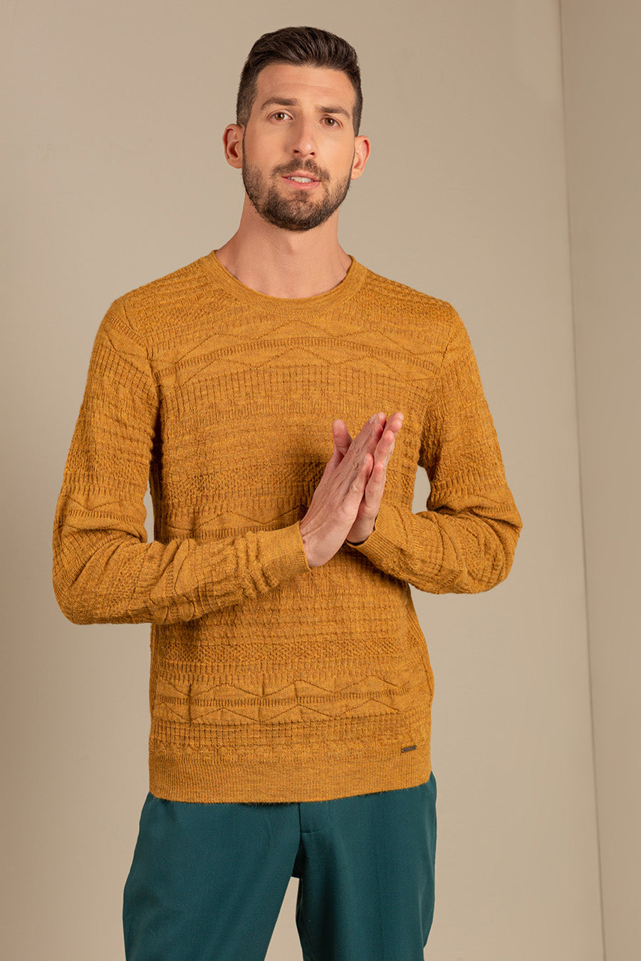 Uptown Sweater Baby Alpaca Color Senape