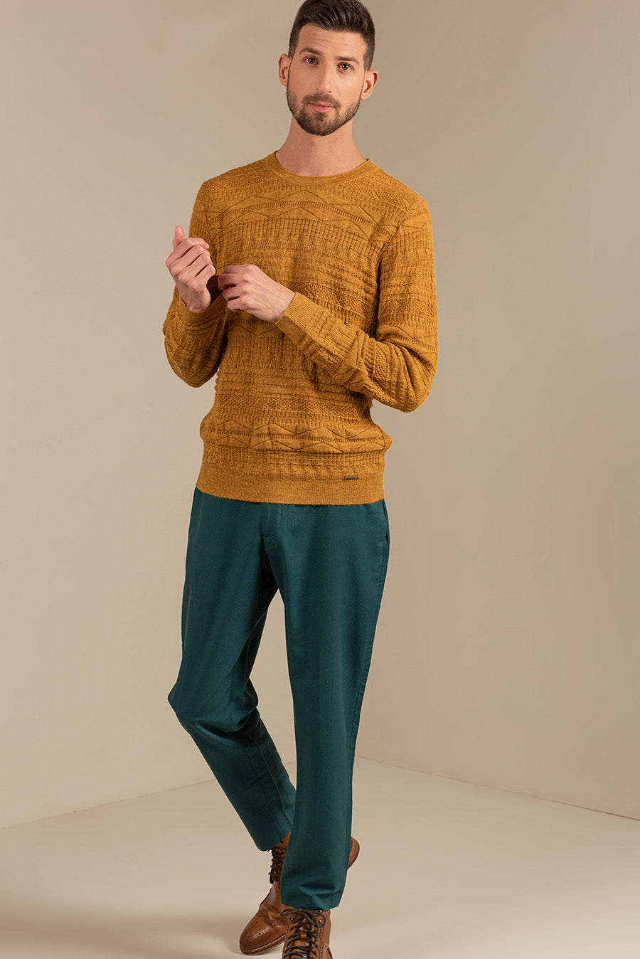 Uptown Sweater Baby Alpaca Color Senape