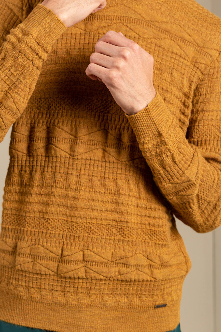 Uptown Sweater Baby Alpaca Color Senape