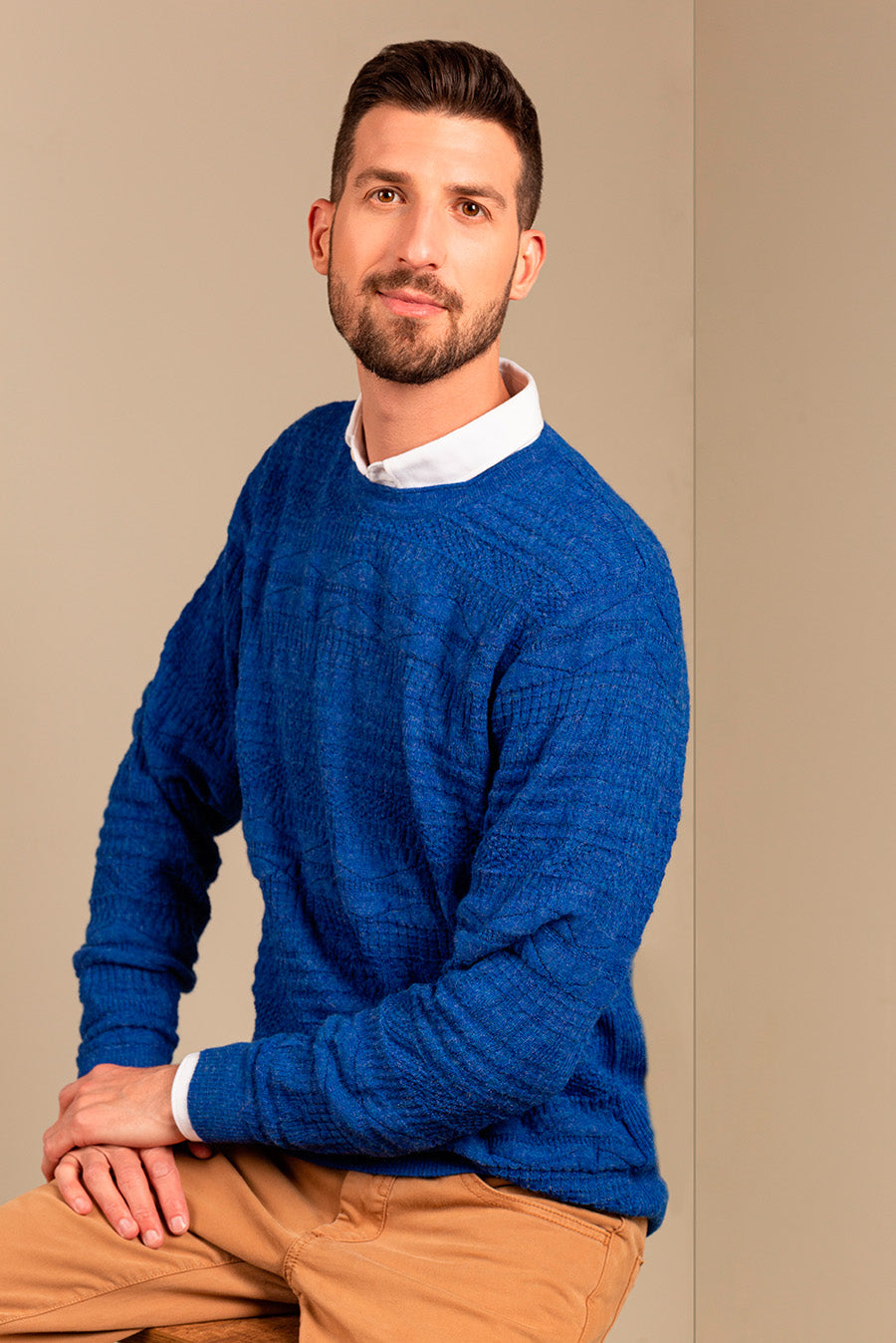 Uptown Sweater Baby Alpaca Color Bermuda