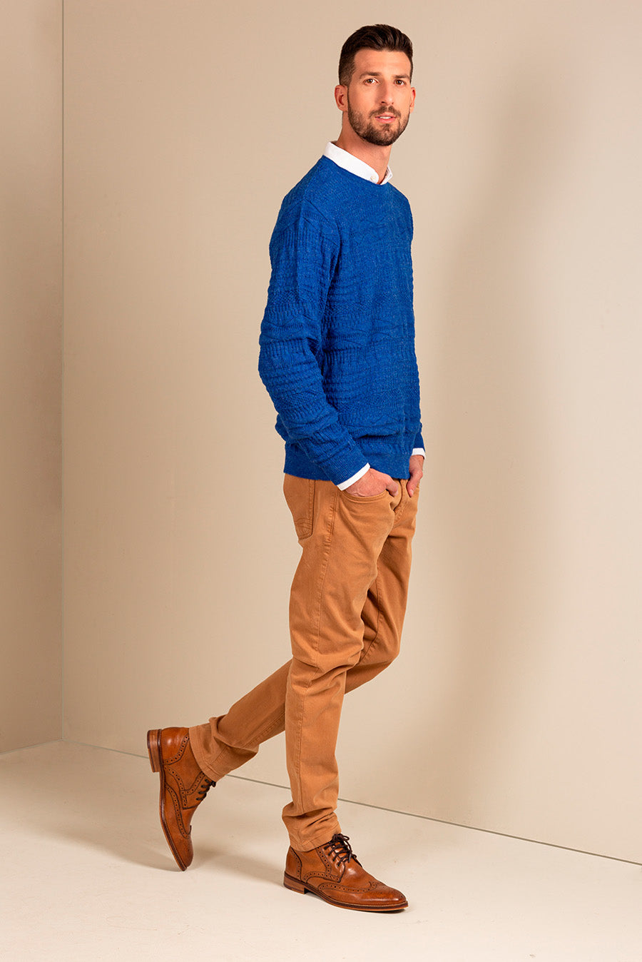 Uptown Sweater Baby Alpaca Color Bermuda