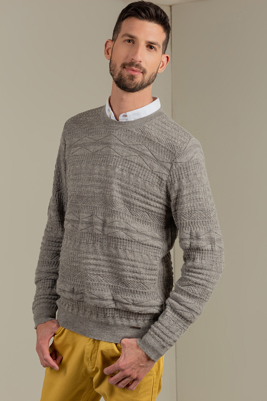 Suéter Uptown Baby Alpaca Color Gris