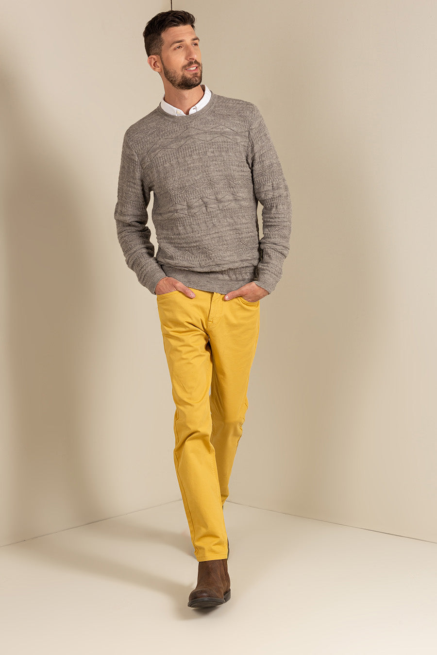 Suéter Uptown Baby Alpaca Color Gris