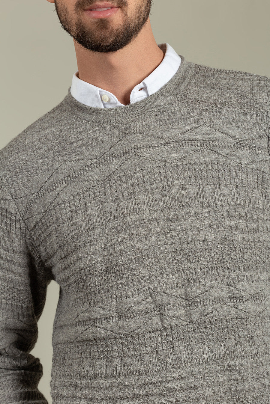 Suéter Uptown Baby Alpaca Color Gris