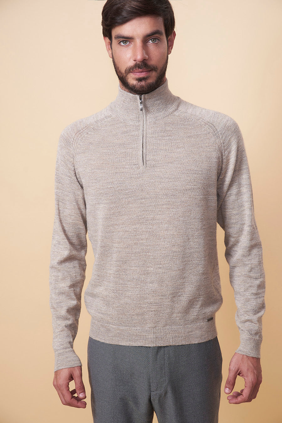Uranio Sweater Sand Baby Alpaca Color Sand
