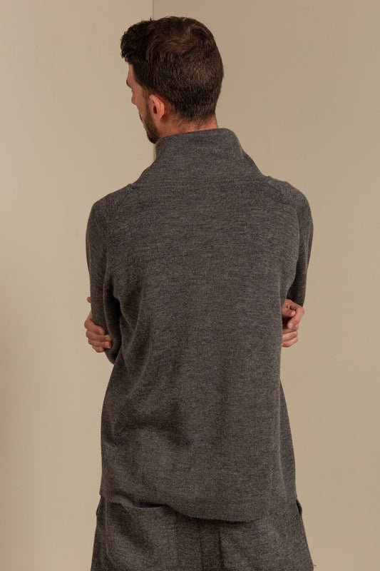 Suéter unisex de algodón y alpaca bebé color tornado
