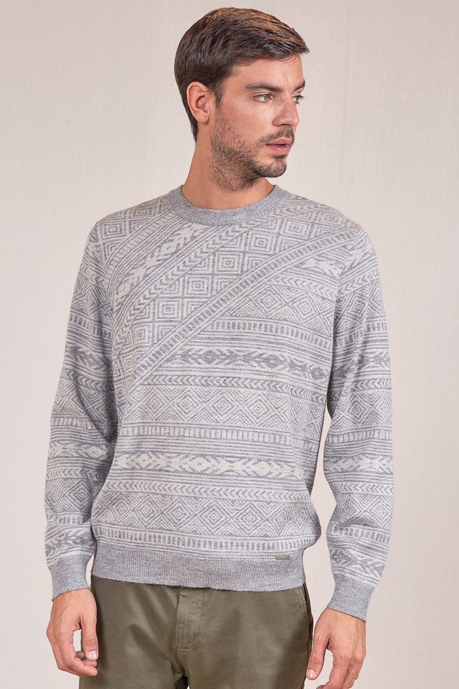 Valerio Sweater Baby Alpaca Color Ecru