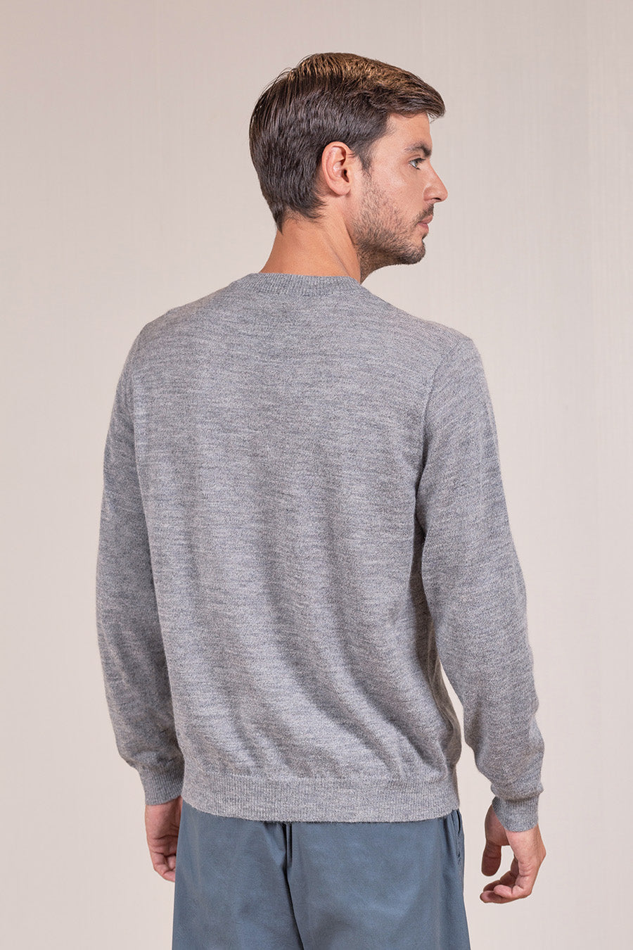 Jersey Viareggio Baby Alpaca Color Smoke&amp;Bentley&amp;Pietra