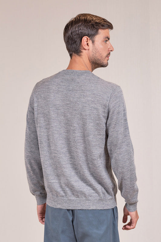 Jersey Viareggio Baby Alpaca Color Smoke&amp;Bentley&amp;Pietra