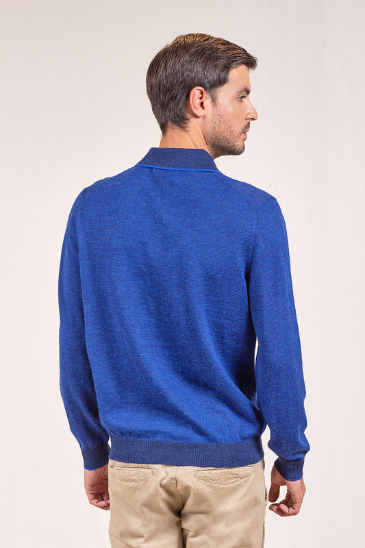 Suéter Virgilio Baby Alpaca Color Astral&amp;Blu