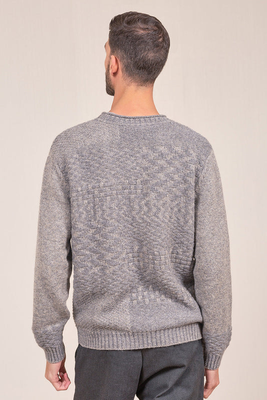 Suéter Vicente Baby Alpaca Color Nuez Moscada y Bentley