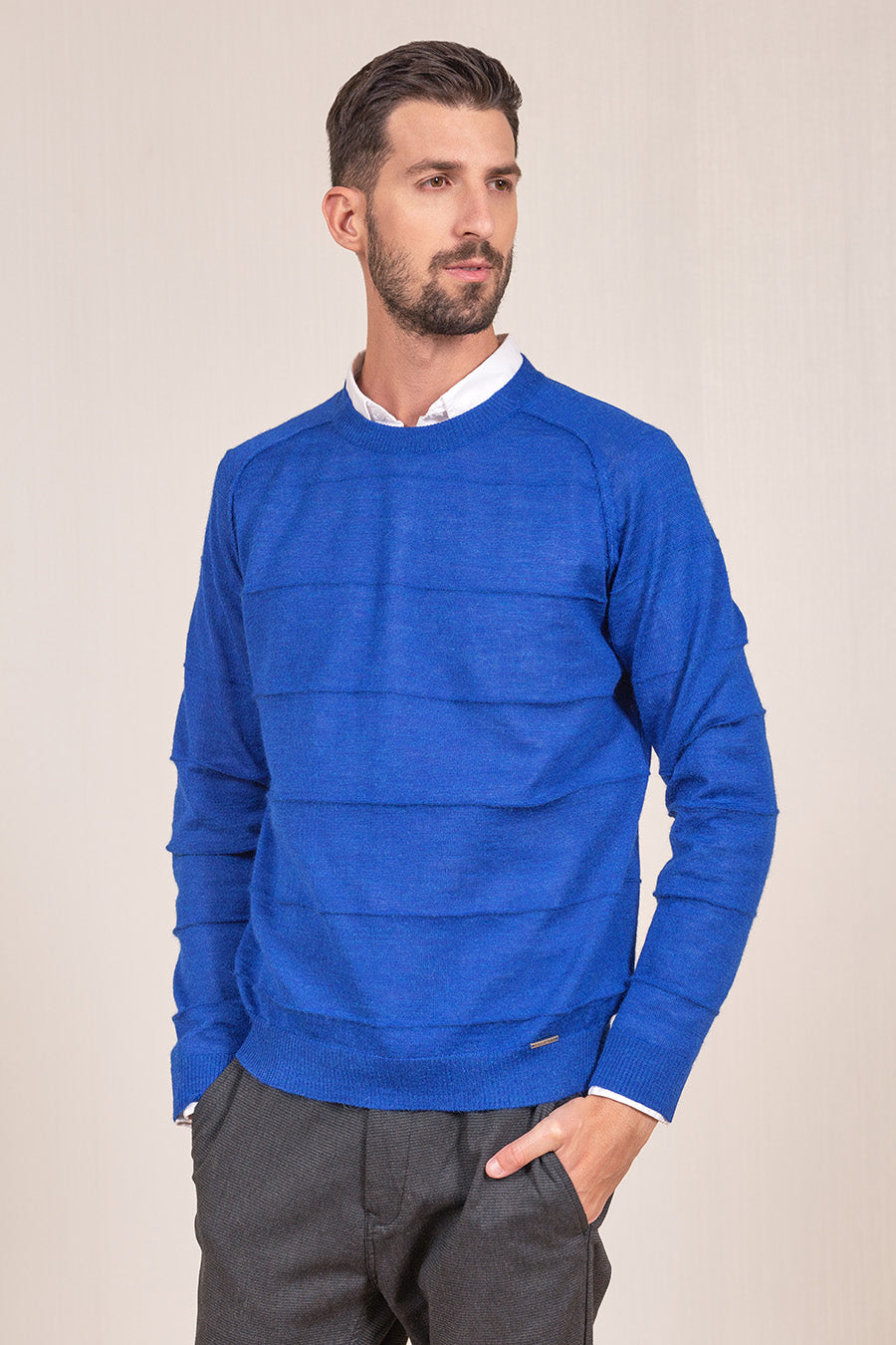 Suéter Versus Baby Alpaca Color Azul