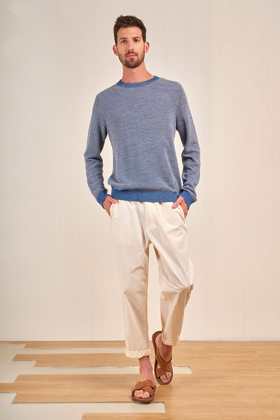 Vasano Sweater Baby Alpaca Color Atmosfera&penguin