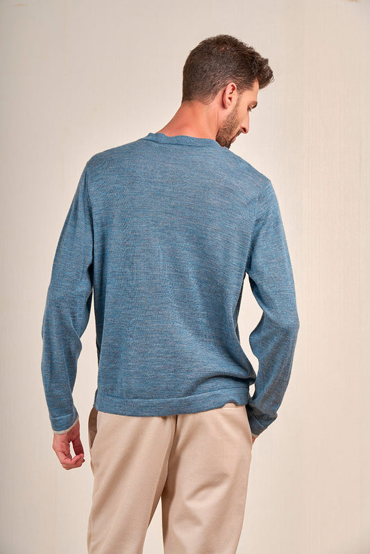 Jersey Vaudou Baby Alpaca Color Atardecer&amp;Penguin