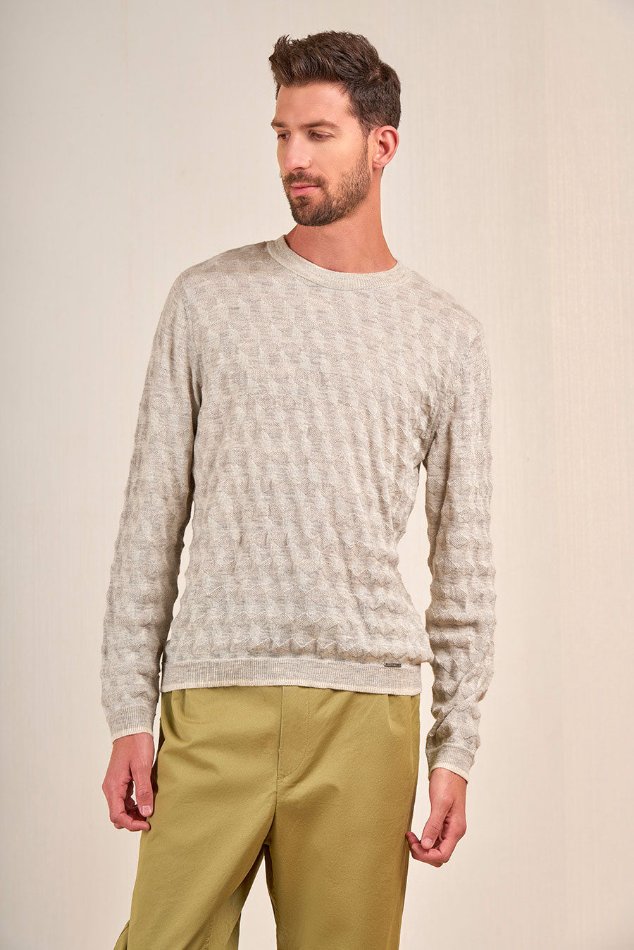 Vasquez Sweater Baby Alpaca Color Ecru