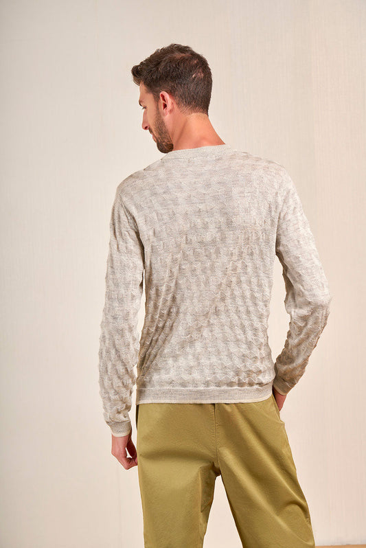 Suéter Vasquez Baby Alpaca Color Pingüino&amp;Crudo