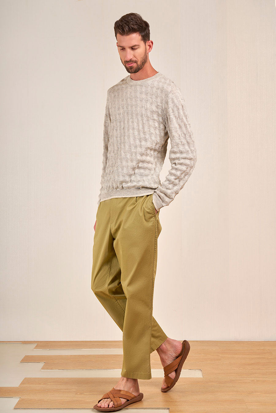 Vasquez Sweater Baby Alpaca Color Ecru