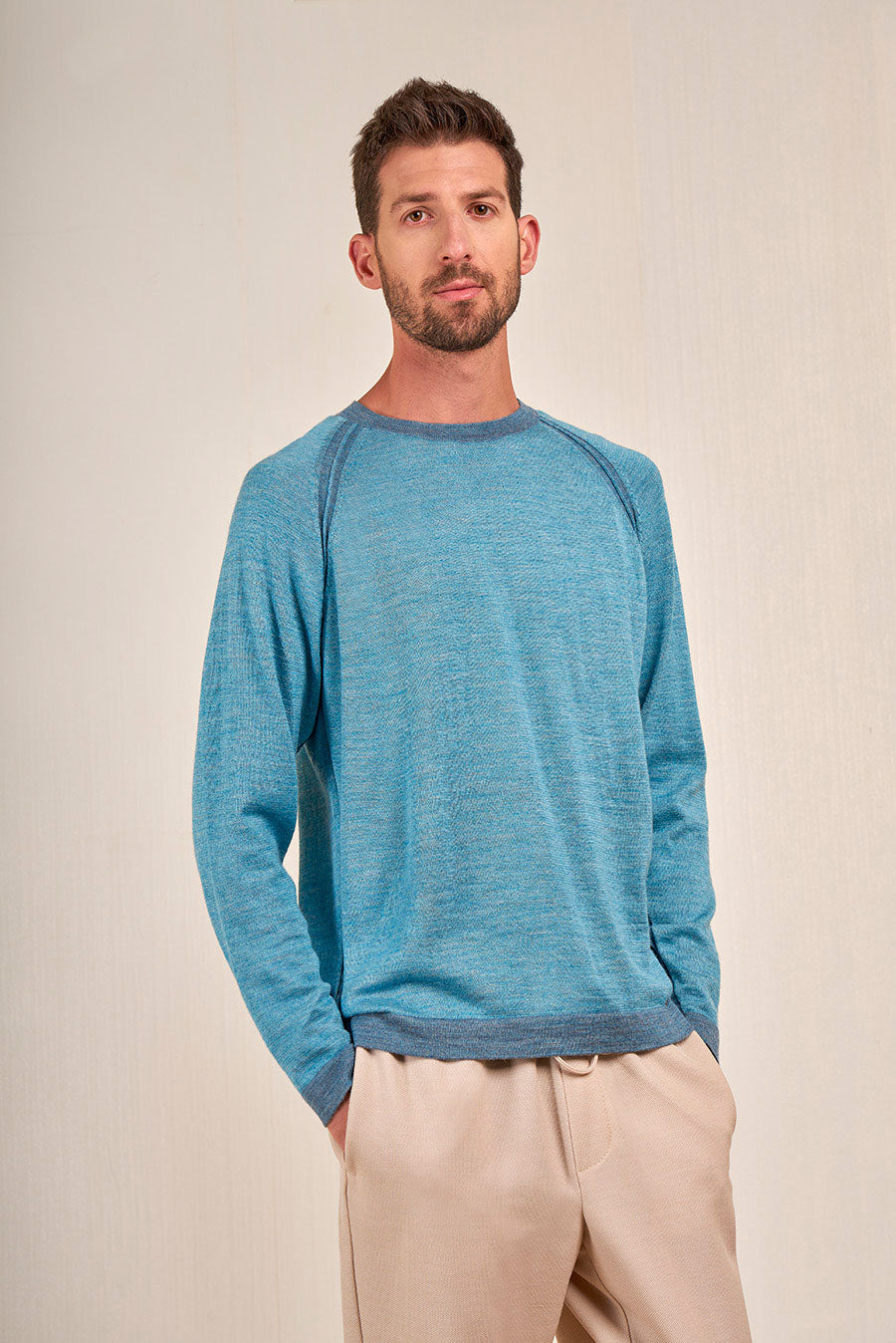Velarde Sweater Baby Alpaca Color Fidji&atardecer