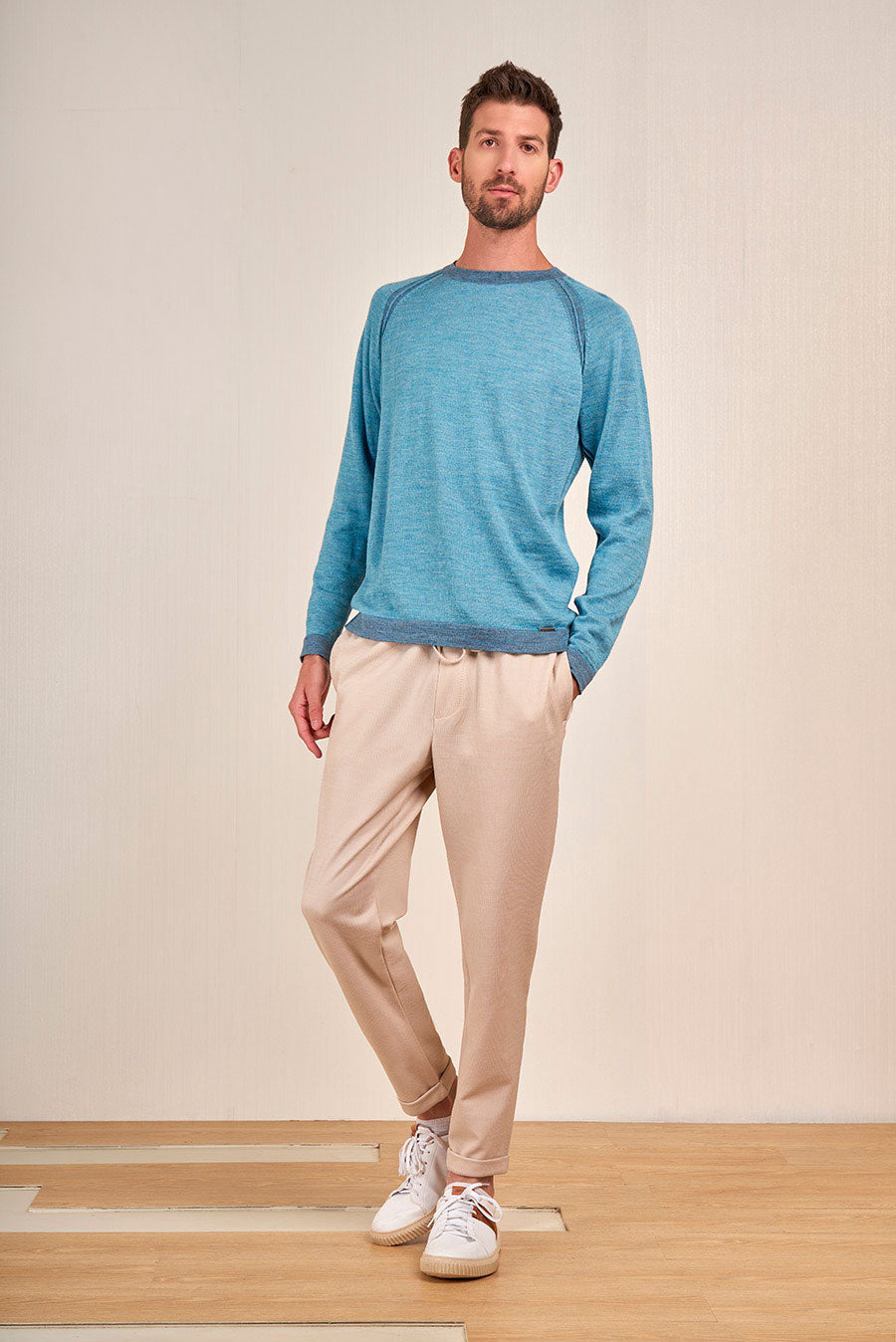 Velarde Sweater Baby Alpaca Color Fidji&atardecer