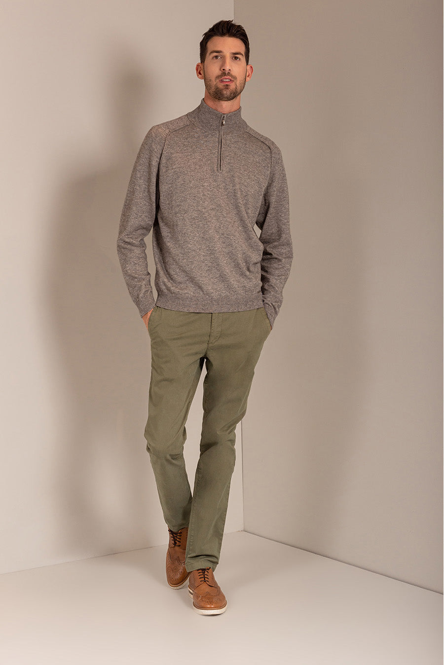 Umano Sweater Cotton Orgánico Color Paloma