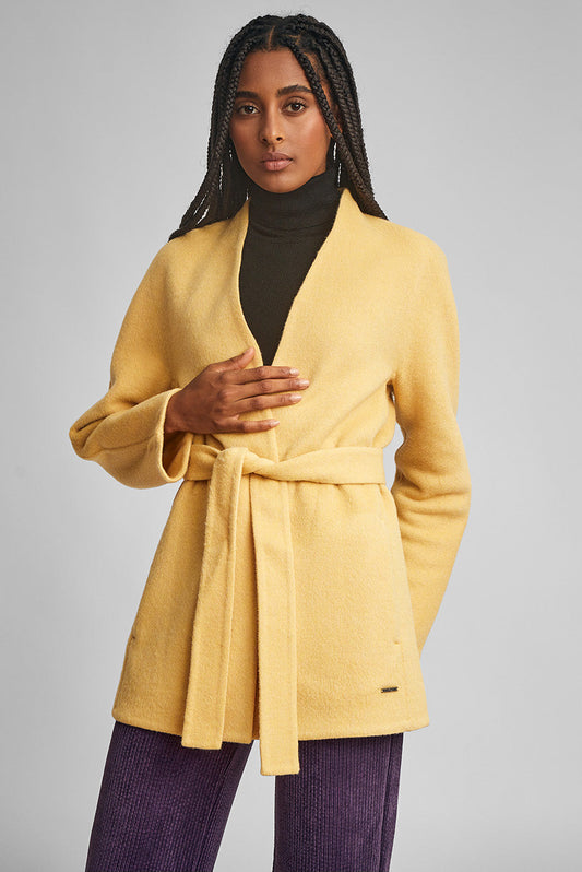 Abrigo Wiki Baby Alpaca Color Amarelo