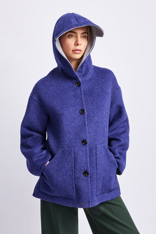Abrigo Whoopi Baby Alpaca Color Niagara &amp; Nuage