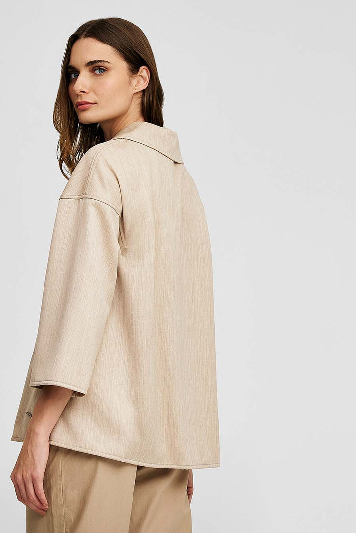 Abrigo Whitter Alpaca Color Beige