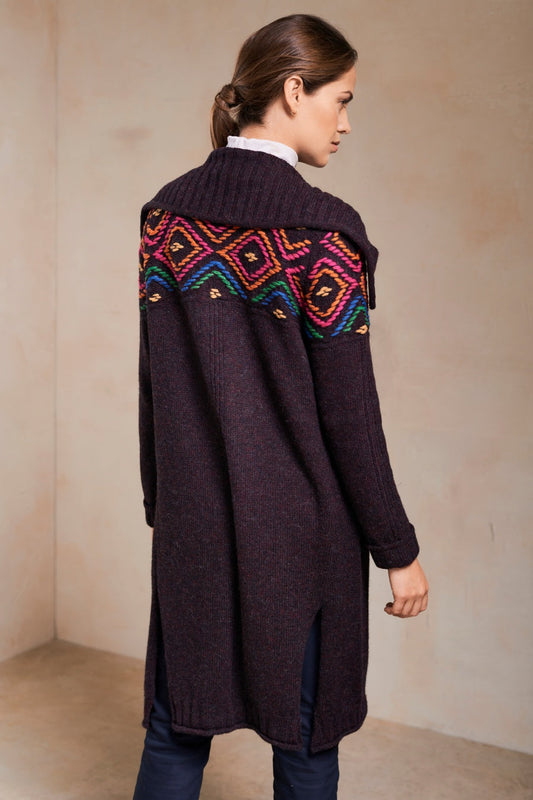 Cárdigan Sorlinda de alpaca bebé color regal