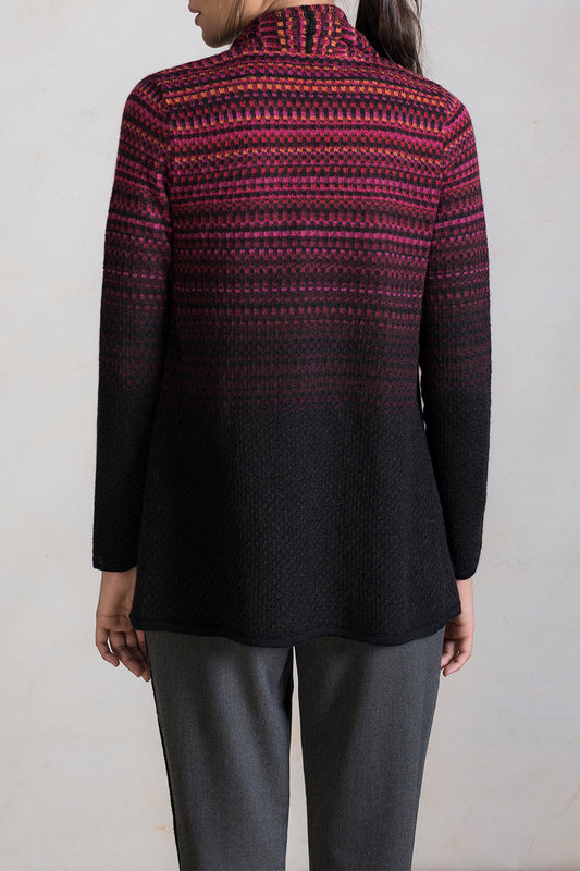 Rapsody Cardigan Baby Alpaca Color Amargo