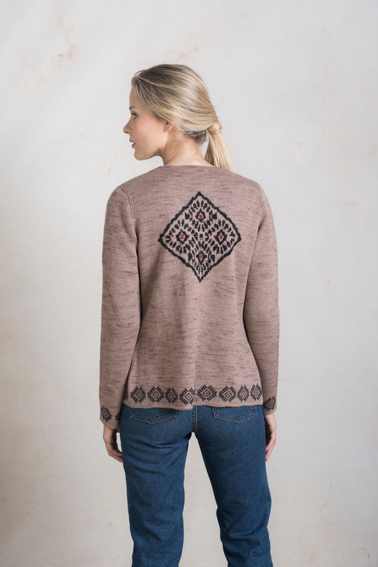 Cárdigan Regal Baby Alpaca Color Almendra