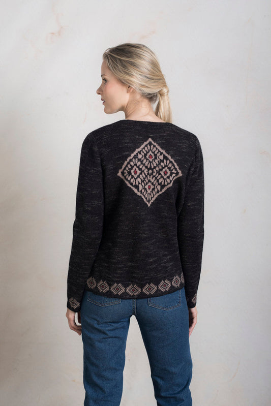 Cárdigan Regal Baby Alpaca Color Meteorito